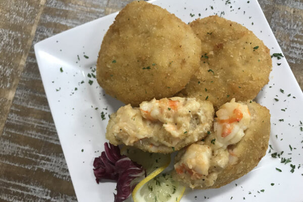 Shrimp & Crab Au Gratin Cake