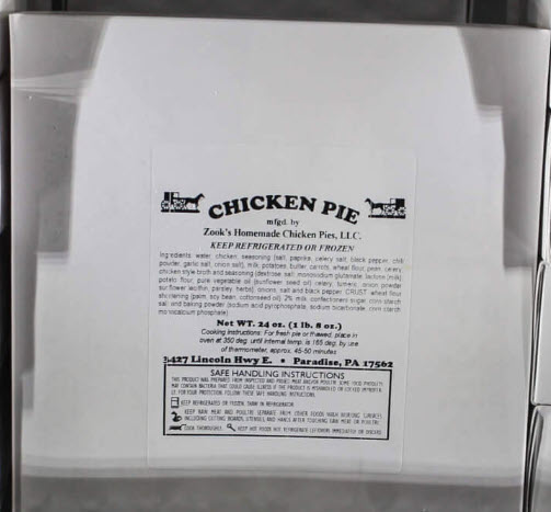 zooks chicken pot pie